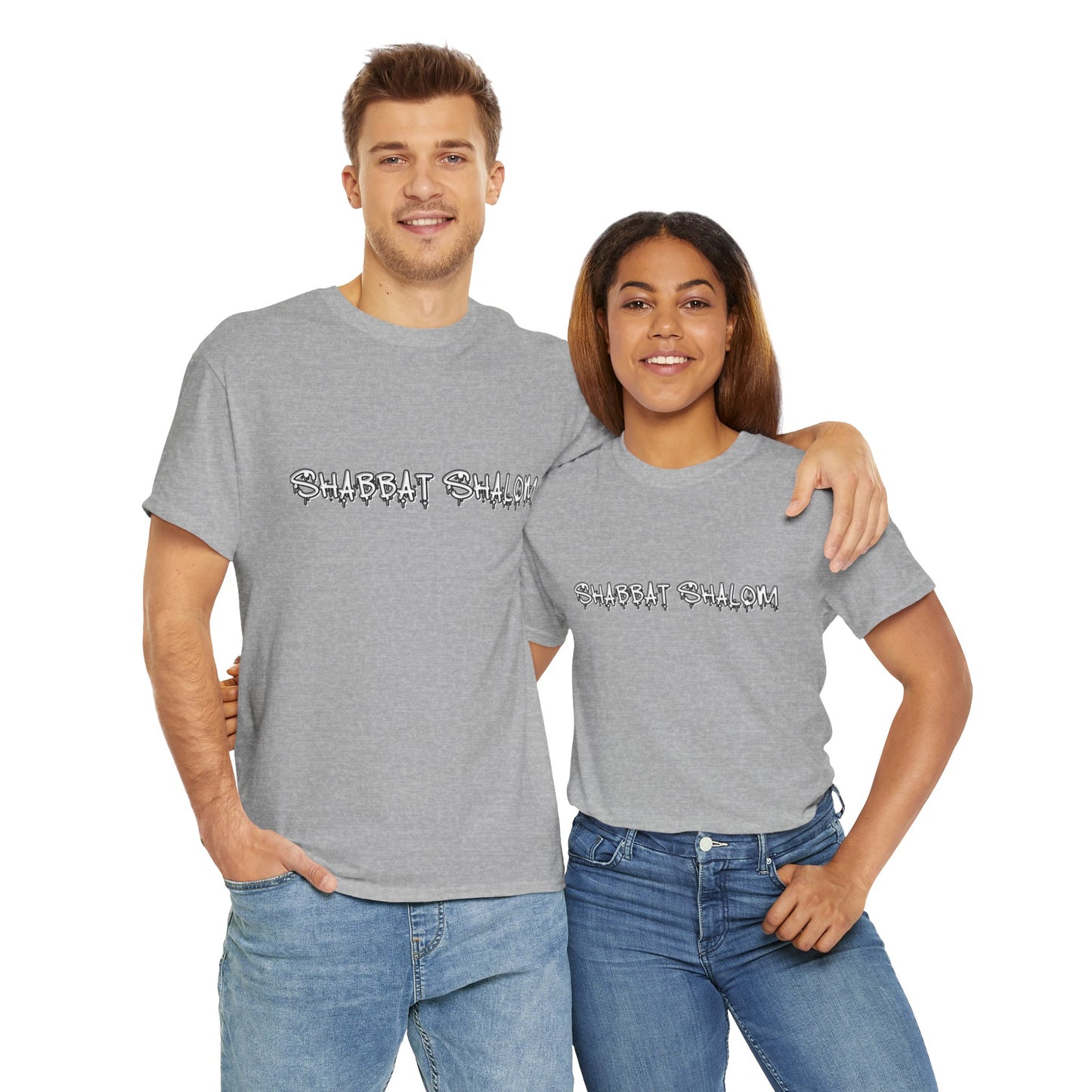 Shabbat Shalom Graffiti Tee - Urban Style Meets Tradition