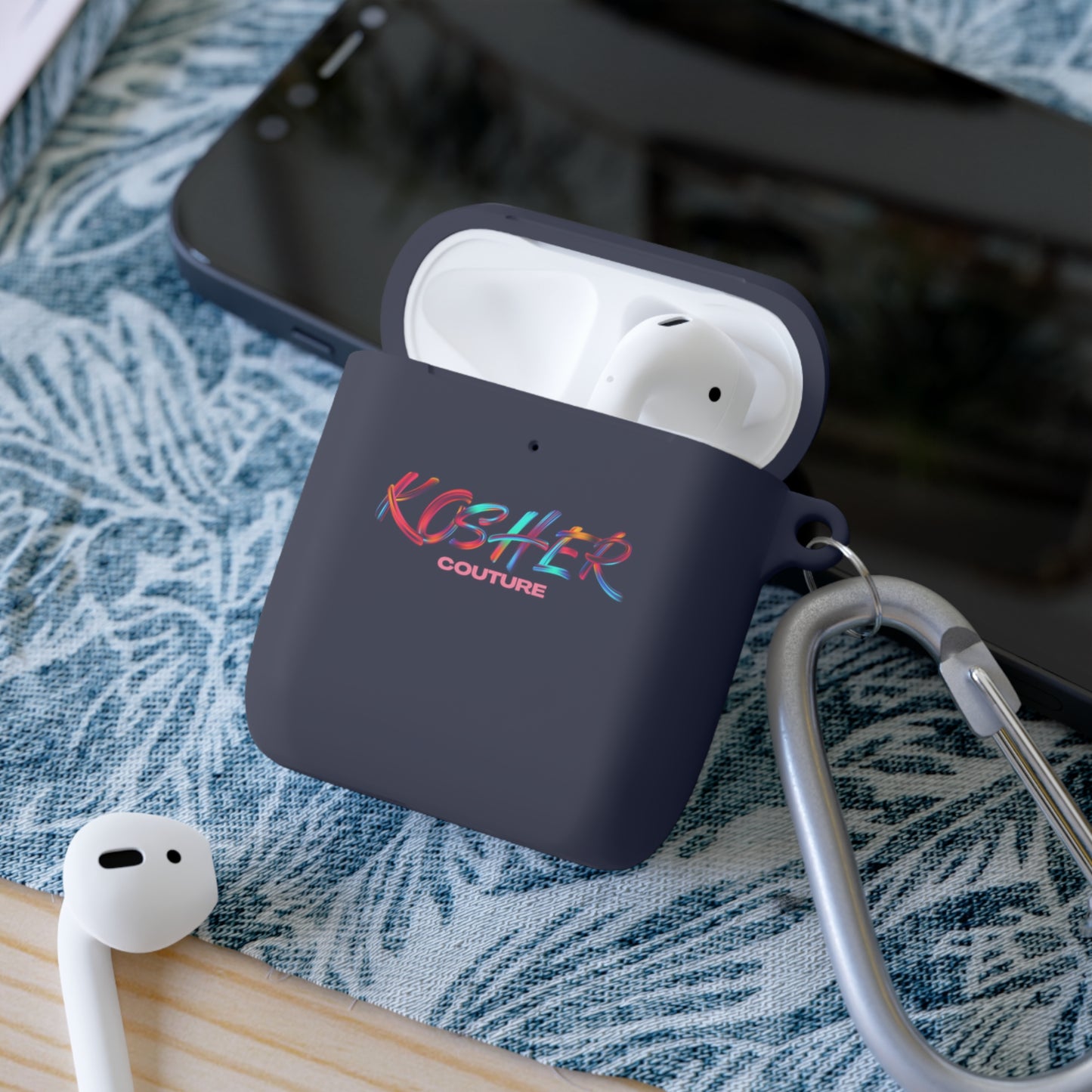 Kosher Couture AirPods® Armor - Stylish & Durable Case with Carabiner