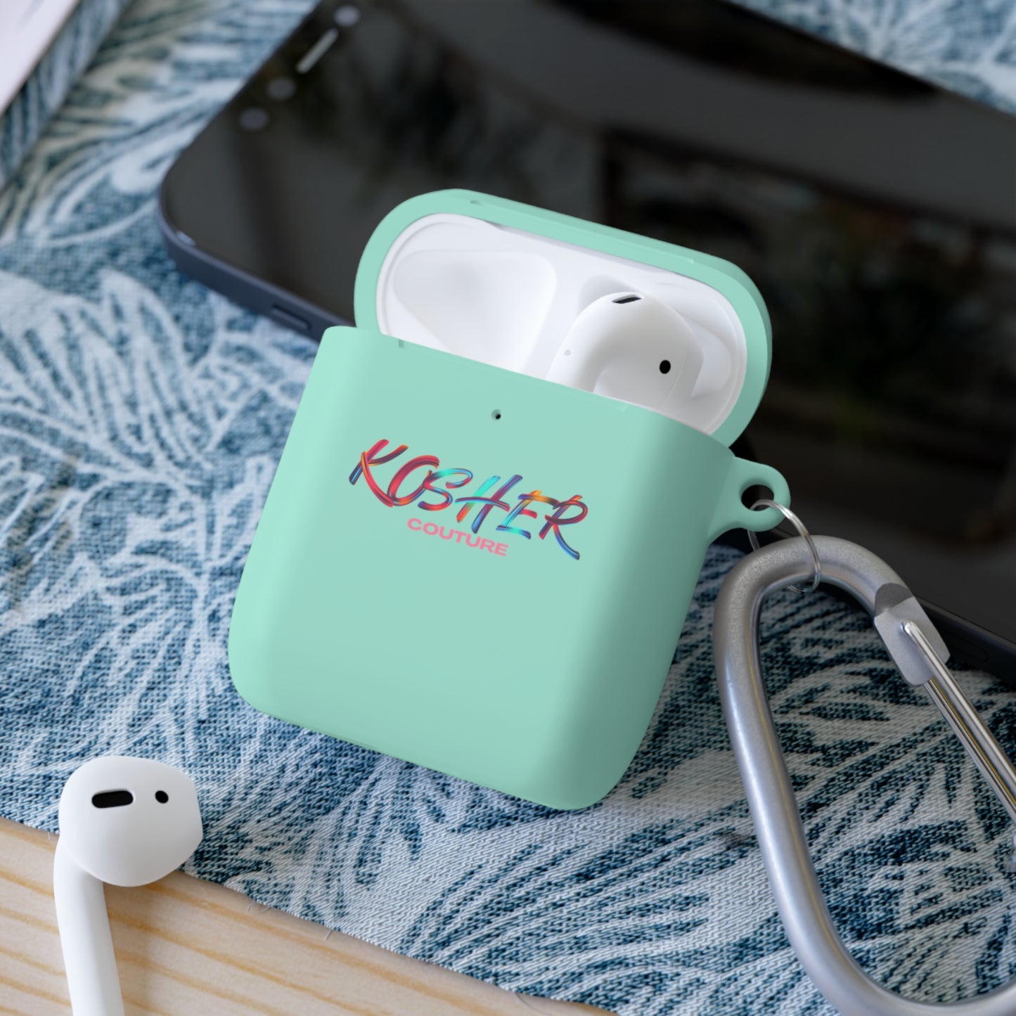Kosher Couture AirPods® Armor - Stylish & Durable Case with Carabiner