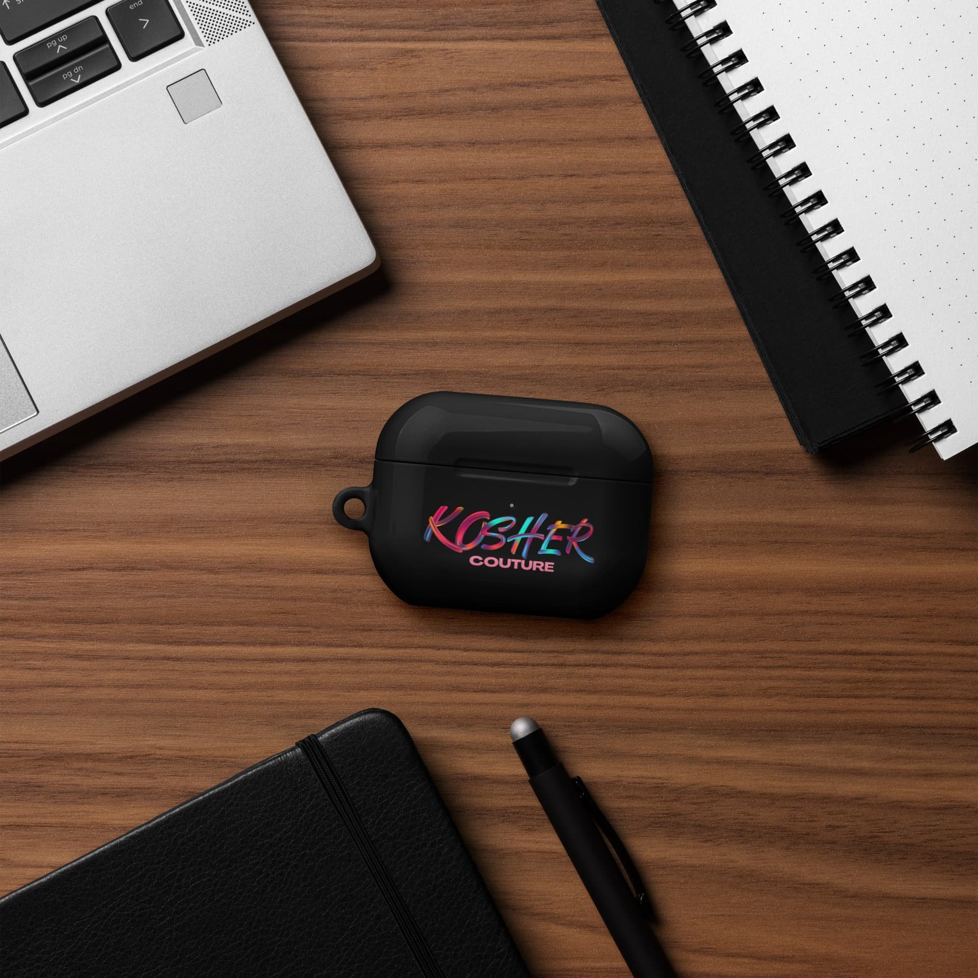 Kosher Couture AirPods® Armor - Stylish & Durable Case with Carabiner