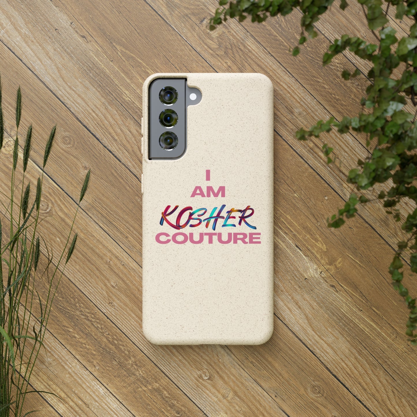 "I Am Kosher Couture" Biodegradable Phone Case
