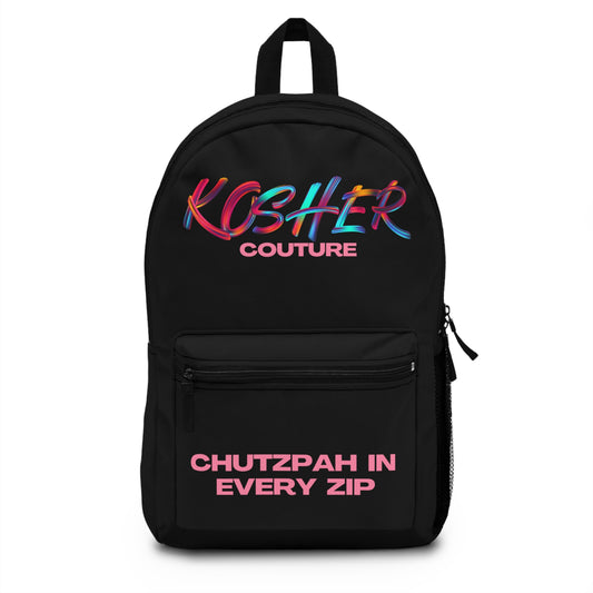 Chutzpah in Every Zip Backpack