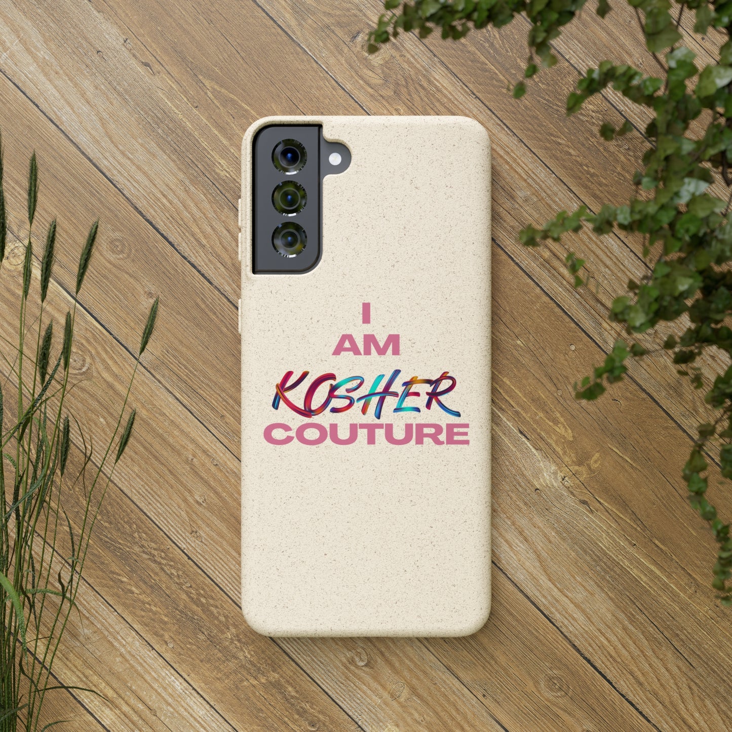 "I Am Kosher Couture" Biodegradable Phone Case
