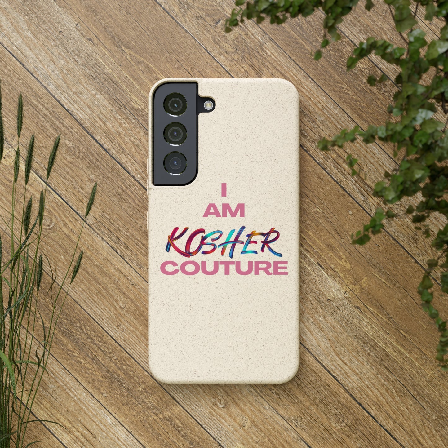 "I Am Kosher Couture" Biodegradable Phone Case