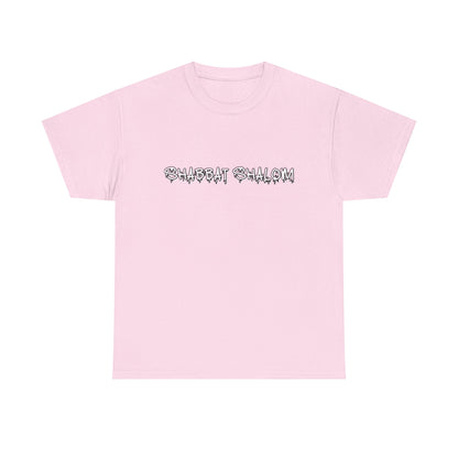 Shabbat Shalom Graffiti Tee - Urban Style Meets Tradition