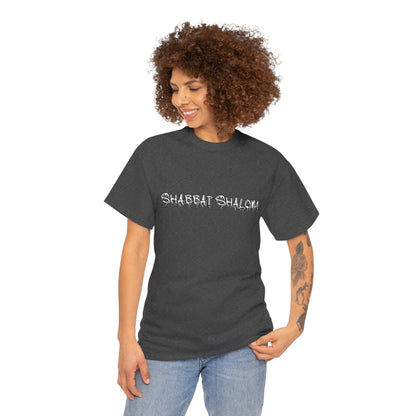 Shabbat Shalom Graffiti Tee - Urban Style Meets Tradition