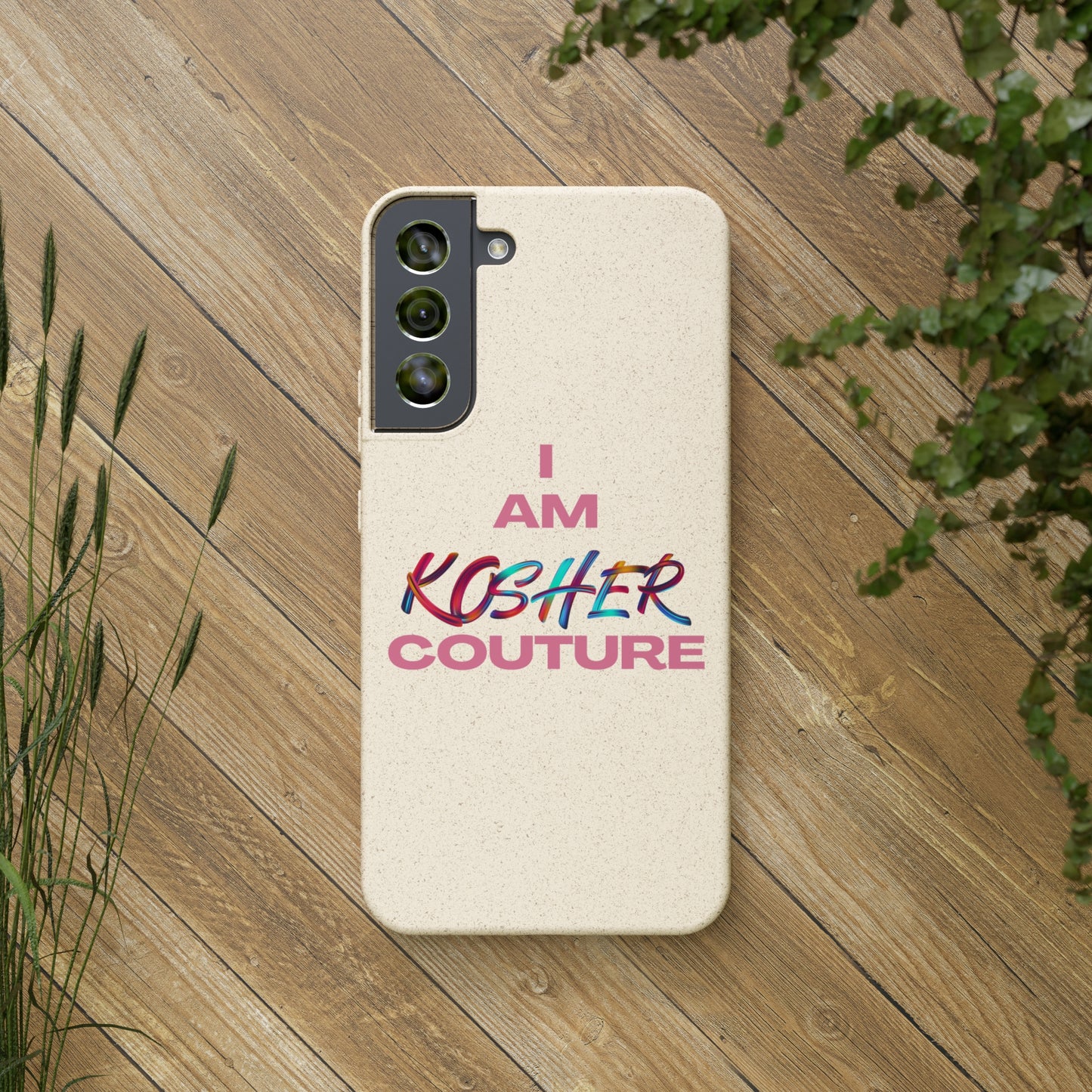 "I Am Kosher Couture" Biodegradable Phone Case