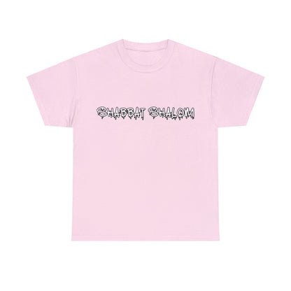 Shabbat Shalom Graffiti Tee - Urban Style Meets Tradition