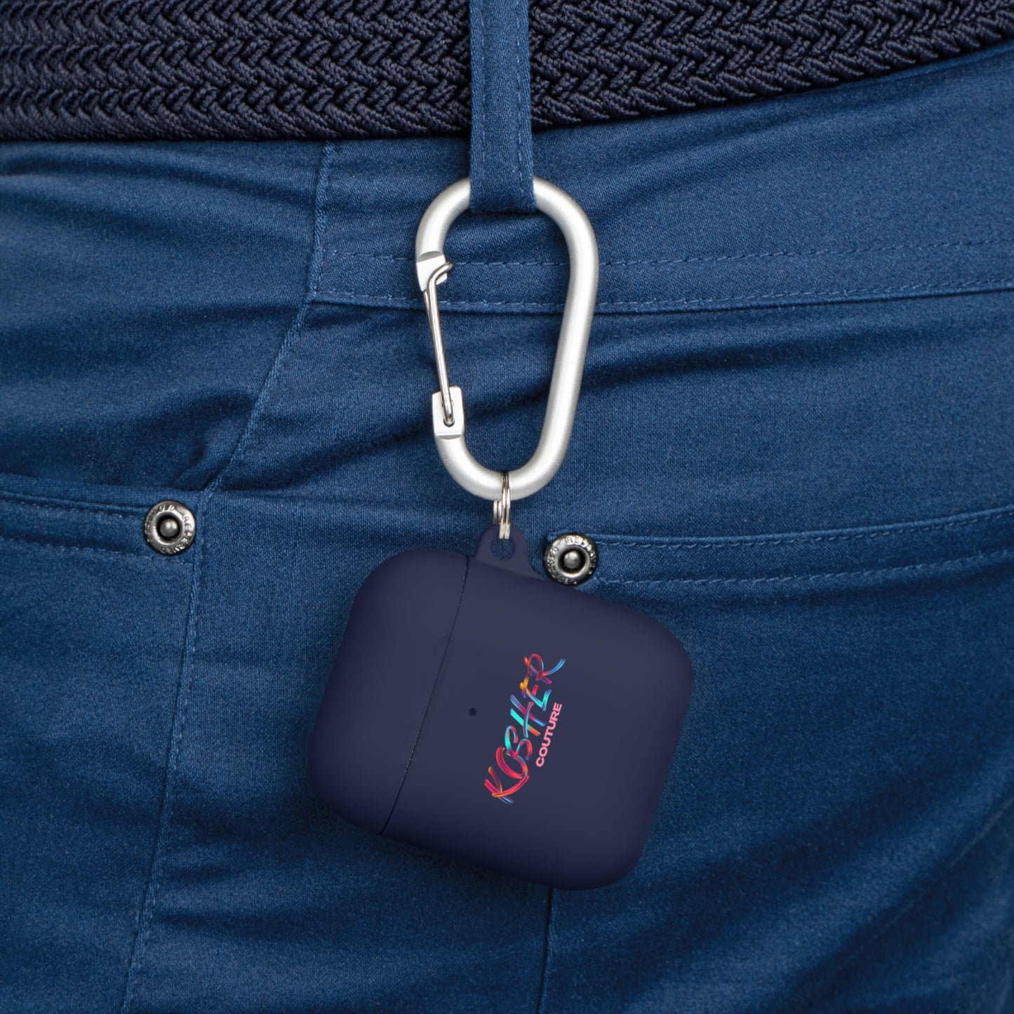 Kosher Couture AirPods® Armor - Stylish & Durable Case with Carabiner