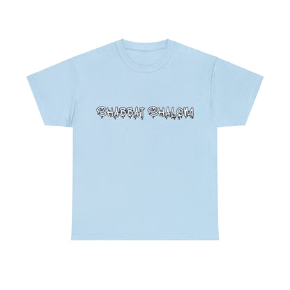 Shabbat Shalom Graffiti Tee - Urban Style Meets Tradition